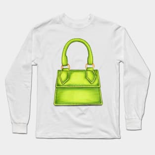 Green Cute Bag Long Sleeve T-Shirt